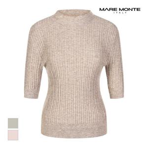 [마레몬떼]MARIO슬림디자인 반팔 니트_M23OMKT73P0