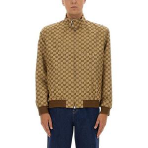 구찌 GG 캔버스 봄버 자켓 826575 ZAF4S2580 BEIGE