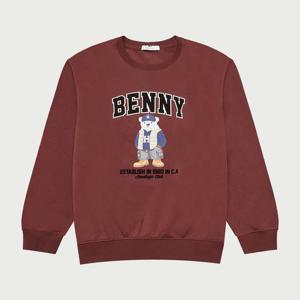 [행텐 틴즈]공용 백 브러쉬 프론트 빅 베니 맨투맨_476(10540-031-852-12)