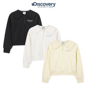 [디스커버리키즈US] (DKTR91056) 여아 세미크롭 반집업 맨투맨