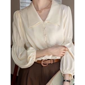 [예쎄](예쎄) 빅카라 퍼프 블라우스(S5FBL060A)