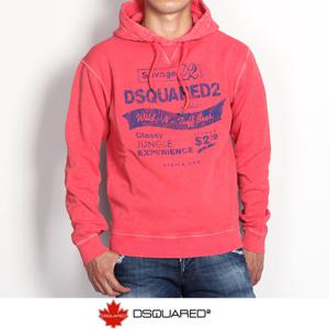 디스퀘어드 맨 후드티 레드 (COL.312) 74GU0027