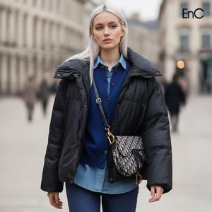 [ENC] 덕파이버 샤이닝 블랙 패딩점퍼