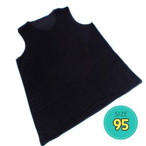 심리스나시 남성용 무봉제 V넥 남성 나시티 블랙95