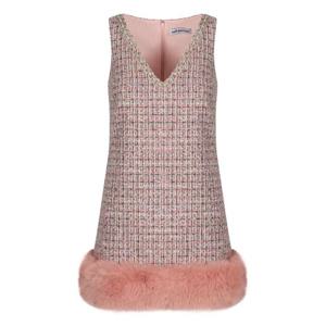 셀프 포트레이트 미디 원피스 AW25116SAP PINK