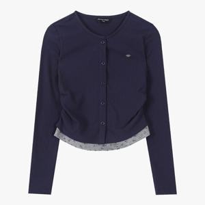 [더데이걸]레이어드 골지 핑거홀 가디건 TGLA25W05 [모다아울렛