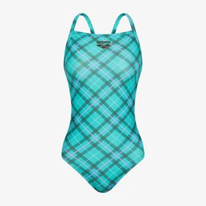 [아레나]니팅 체크 원피스 크로스 스트랩백 A5FL1LO12JAD-IDG