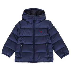 폴로랄프로렌 25FW 키즈 고햄 후드 다운 패딩 뉴포트네이비 322969861 002