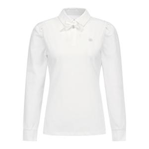 [세인트앤드류스]여성 리본 브로치 퍼프 슬리브 칼라 티셔츠 821E1TO002