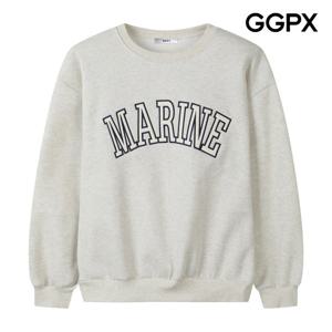 [지지피엑스]기모 빅 자수 캐주얼 맨투맨 티셔츠 GPBTS010F