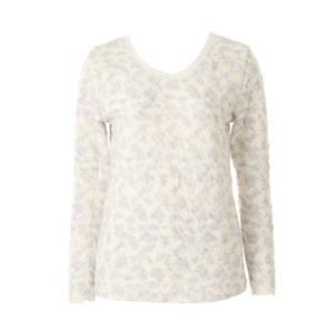 와코루 도톰 따뜻 삼중직 면 자카드 프린트 여성 상의 내의(WLG2556C)