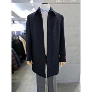 바쏘옴므 세이브존03 바쏘옴므 남성 겨울  블렌드 네이비 셋인 7부 코트 WSATZ4CJ16A