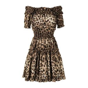 돌체앤가바나 레오파드 오프숄더 미니 원피스 F6A0UT HS5E3HY13