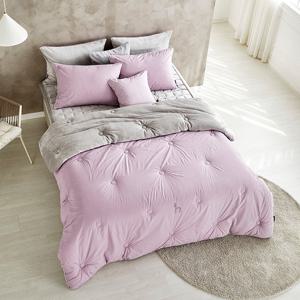 [헤지스홈]시몬 극세사 바이올렛 퀼트이불퀸(200x230cm)