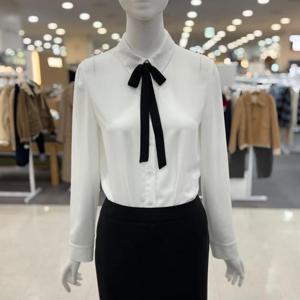 SOUP sh06 셀리아 타이배색 긴팔 블라우스 ACRLS91A