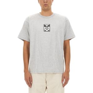 오베이 로고 반팔티셔츠 166913013 HEATHERGREY