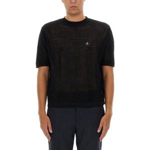 비비안웨스트우드 줄리안 캐시미어 코튼 크루넥 스웨터 2701001