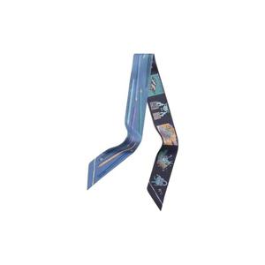 에르메스 아 보스 크레용 에 까레 리브레 트윌리 블루 비올레 베르 H064221S05