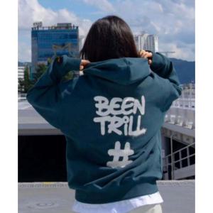 빈트릴후드티 VQA BA253HM001GE 스프레이 해시태그 후드 (다크 그린)