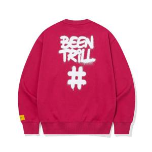 빈트릴긴팔티 VQA BA251RM004PK 스프레이 해시태그 맨투맨 (핑크)