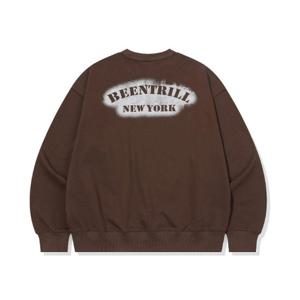 빈트릴긴팔티 VQA BA253RM003CL BNY 스텐실 페인팅 맨투맨 (초콜릿)