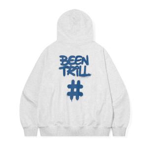 빈트릴자켓 VQA BA251TR002IG 스프레이 해시태그 후드 집업 (아이스 그레이)