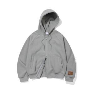 빈트릴후드집업 VQA BA254TR503WG 우먼즈 코듀로이 플리스 래글런 후드집업 (웜 그레이)