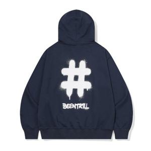 빈트릴후드티 VQA BA251HM002ID 스프레이 로고 후드 (인디고)