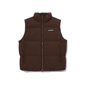 빈트릴조끼 VQA BA254VT001CL 와펜 하이넥 숏패딩 베스트 (초콜릿)