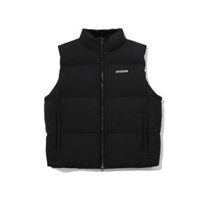 빈트릴조끼 VQA BA254VT001BK 와펜 하이넥 숏패딩 베스트 (블랙)