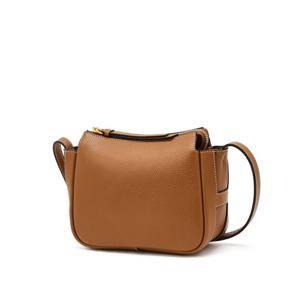 [헤지스] HIWA6E341W2_여성 브라운 단색 소가죽 미니크로스백