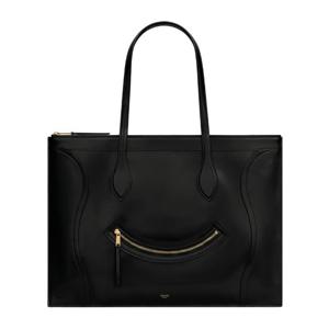 셀린느 블랙 스웨이드 지퍼 쇼퍼백 12396 3GW438NO