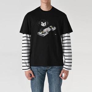 닐바렛 펠릭스 디제잉 레이어드 긴팔티셔츠 블랙 BJT072S S554S 1118