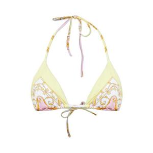 베르사체 타이 프린트 비키니 탑 10014061A17194