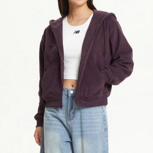 뉴발란스후드집업 XQS NBMDE4S012-75 WOMEN 폴라플리스 후드집업 (OVER FIT)
