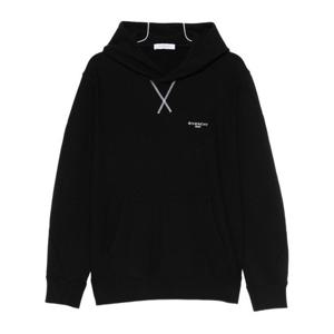 지방시 로고 프린트 캥거루 포켓 후드 티셔츠 BMJ0NH3YS1 001