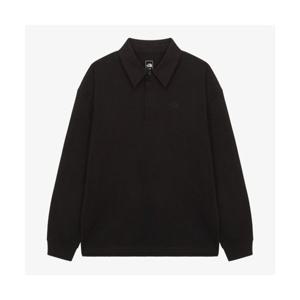 노스페이스 NT7QR68A 남성 오르사 긴팔 폴로 BLACK 256800