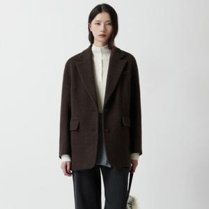 [쥬크]울 블렌디드 코쿤핏 하프 코트Z254MSG005