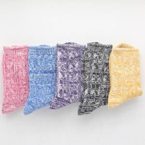 겨울용 두꺼운 여성용 중목 양말 12개 W17079 편한양말