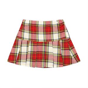 [프렌치캣(백)]RED 체크주름 SK(Q31DAS020)