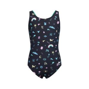 [레노마수영복]여아 드로잉 프린트 X백 원피스 수영복 GF2F802