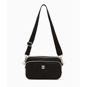 닥스골프 여성 블랙 빅체크 자가드 마이크로백DNGF6E901BK