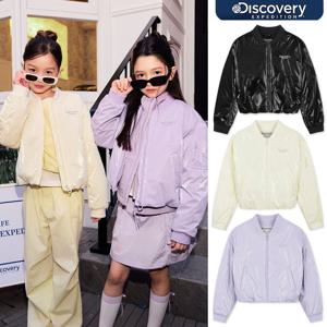 [디스커버리키즈] DKPD14061 여아 샤일로 봄버 패딩 점퍼