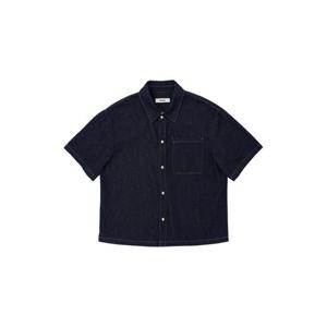 PLAC플랙 논페이드 숏슬리브 데님 셔츠 다크 인디고 PJTI2SSL03M