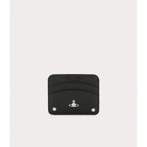 [공식] 비비안웨스트우드 그레인 하프문 플랫 카드지갑 (VQSCWA0017 99)