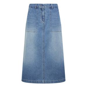 헤지스 여성 26SS 데님 포켓 스커트 블루 HSSK6A181B2