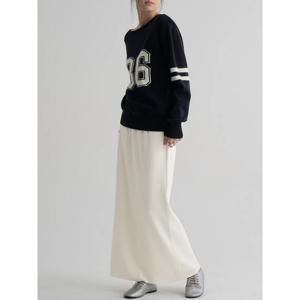 (356127WMW0) [에잇세컨즈] 니트라이크 밴딩 스커트  아이보리