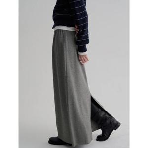 (356127WMW3) [에잇세컨즈] 니트라이크 밴딩 스커트  그레이