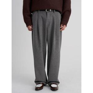 (456121MCF3) [에잇세컨즈] 멜란지 저지 와이드핏 팬츠  그레이