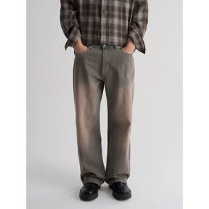 (456121CC2P) [에잇세컨즈] 와이드 플레어 핏 빈티지 데님 팬츠  블루